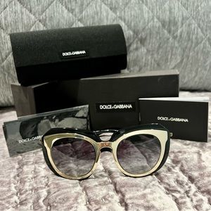 Dolce & Gabbana Black & Gold Sunglasses